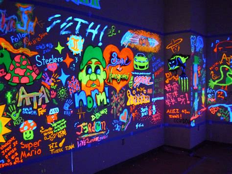 Blacklight Graffiti Party Black Light Room Neon Room Neon Painting
