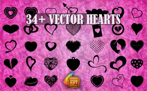 Swirl Heart Silhouette Vector Art Free Vector Download 225629 Free