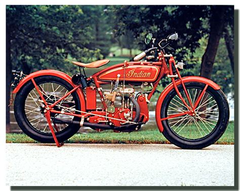 Vintage Indian Motorcycle Poster Motorcycle Posters