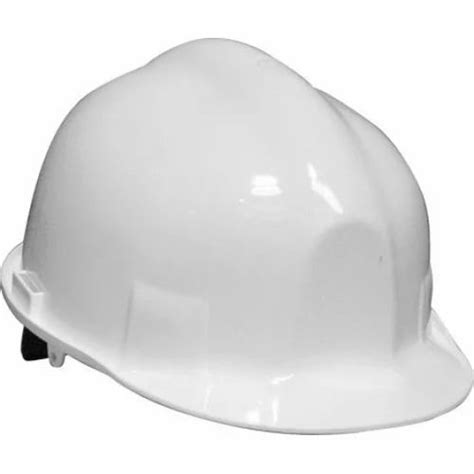 White Safety Helmet करम सुरक्षा हेलमेट Shivam Enterprises Dewas