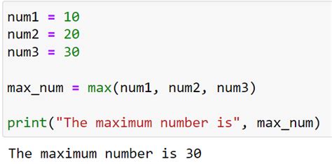 Python Max Function Return The Largest Item In An Iterable Master