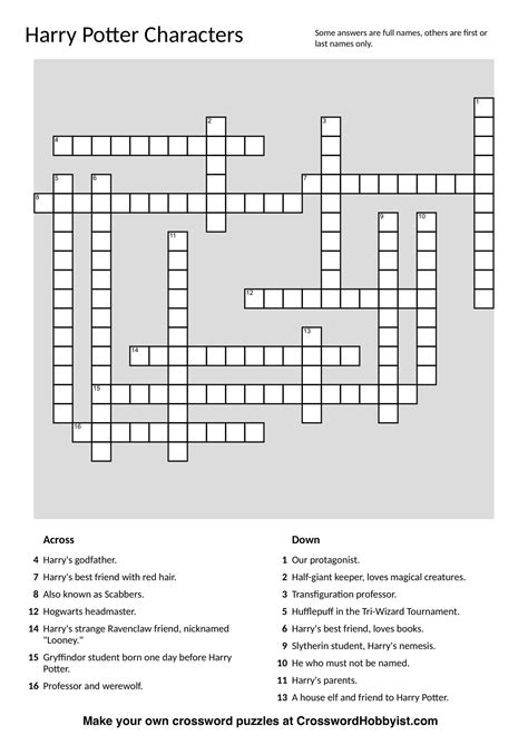 Make Your Own Crossword Puzzle Printable Printable Crossword Puzzles