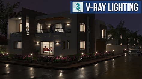 Complete Exterior Night Lighting And Rendering Process Using Vray 5 In