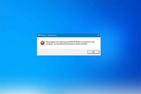 How To Fix Or Reinstall Msvcp140dll Is Missing Error In Windows 10