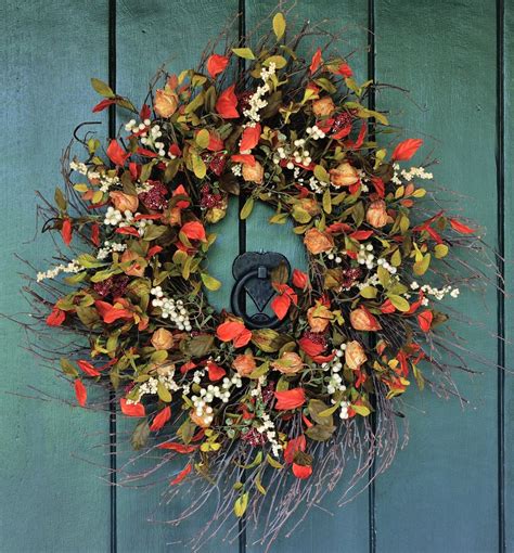 16 Whimsical Handmade Thanksgivingfall Wreath Designs For Your Front