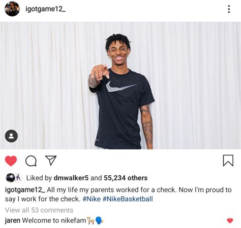Ja Morant Signs Multi Year Deal With Nike Rmemphisgrizzlies