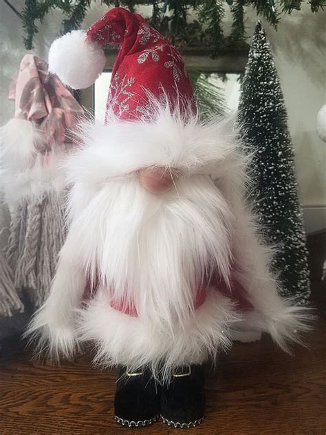 Beautiful Fuzzy Santa Gnome Raggedy Rusty Acres On Facebook Come