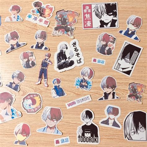 Shoto Todoroki Stickers High Quality Anime Sticker My Hero Academia
