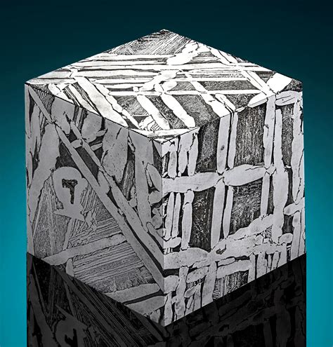 Seymchan Pallisitic Iron Meteorite Cubes — Crystalline Structure