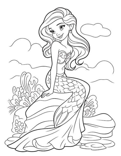 44 Mermaid Coloring Pages For Kids And Adults Our Mindful Life