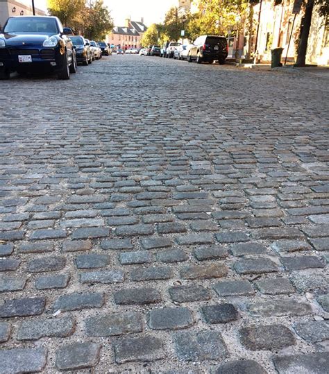 Cobblestone Streets In The Usa Fells Point Baltimore Md Antique