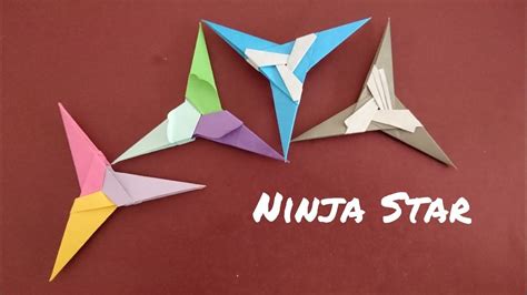 Origami Ninja Star3 Point Star 折纸忍者三角星 V2 Ninja Star Origami Easy