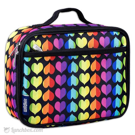 Rainbow Hearts Insulated Lunch Box