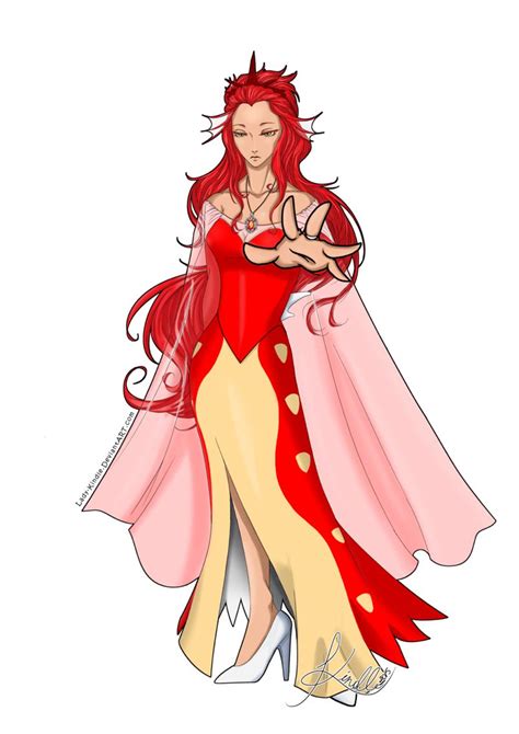 Gijinka Of A Female Red Gyarados Drawn By Me As A Commission On