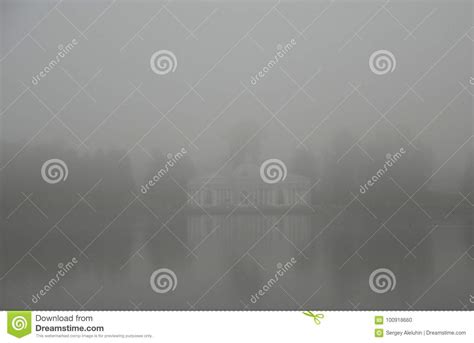 September Foggy Morning Stock Photo Image Of Walk Bath 100918660