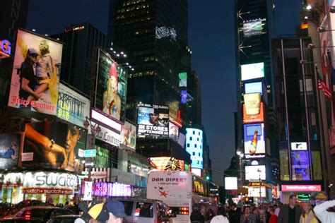 Times Square New York Usa City Cities Neon Lights