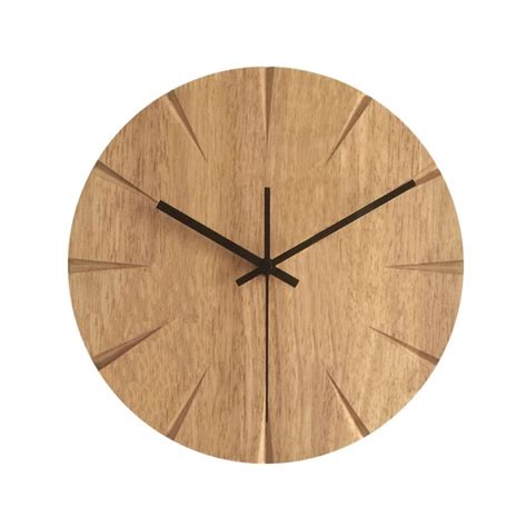 We have both 10 inch and 14 inch size plastic models and 10 inch and 14 inch size models with a brushed aluminum case and flat glass lens. 12 inch Silent Wood Wall Clock Simple Modern Design Wooden ...