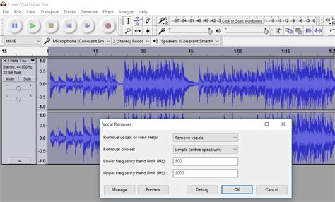 The track you had earlier copied should remain highlighted then get. How To Perfectly Remove Vocals from a MP3 Song & Get Clear ...