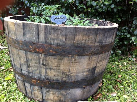 Jack Daniels Whiskey Barrel Planter Plant Ideas