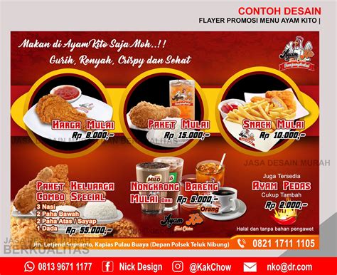 Contoh banner rumah makan dan cara membuatnya mahir photoshop. Contoh Desain Flayer / Sticker / Brosur | Jasa Desain ...