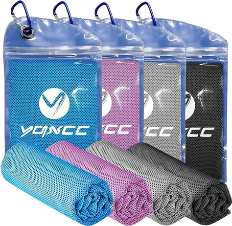 Yqxcc 4 Pack Cooling Towel 47x12 Ice Towel For Neck