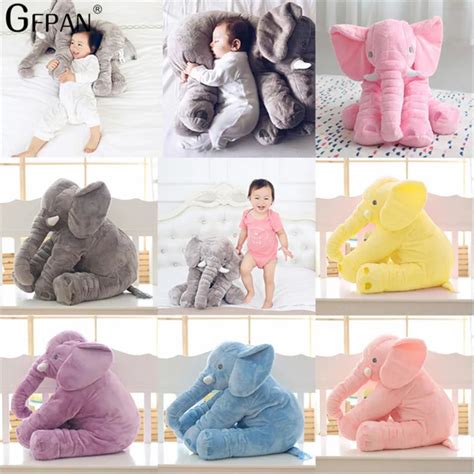 1pc 4060cm Stuffed Soft Pillow Elephant Doll Baby Sleep Plush Toys