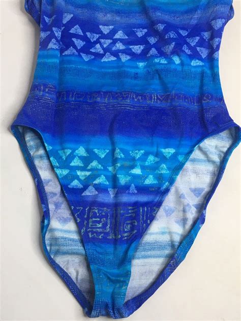 sessa one piece swim suit high waisted size 14 blue purple under wire ebay