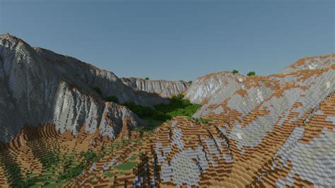 Worldmachine And Worldpainter Mountain Range Minecraft Map