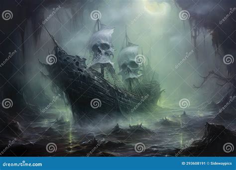 Cursed Ghost Ships, Forever Sailing the Seas with Ghostly Crews Seeking