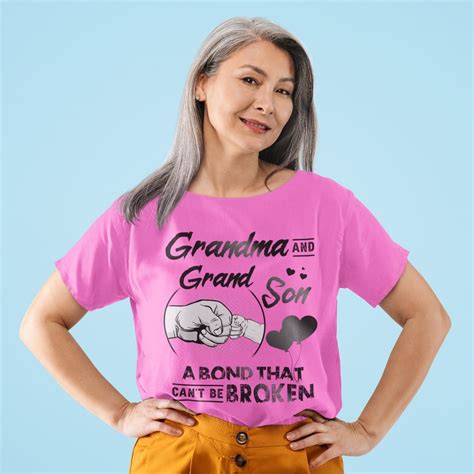 Grandma And Grandson A Bond That Can T Be Broken Grandma And Grandson Bond Women Tee Grandma