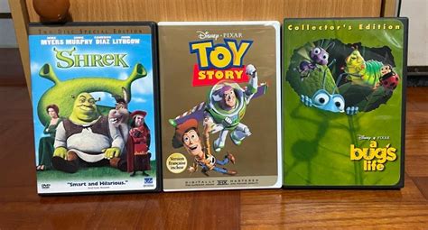 Disney Dvd Toy Story A Bug S Life Shrek Hobbies And Toys Music And Media Cds And Dvds On
