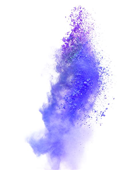 Ftestickers Blue Powder Explosion Effect Sticker By 4asno4i