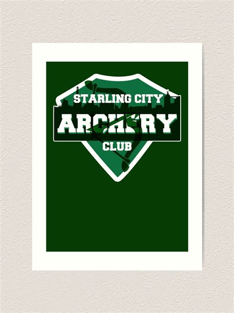 Starling City Archery Club Art Print For Sale By Mcpod Redbubble