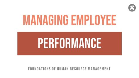 Managing Employee Performance Youtube