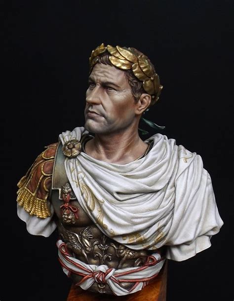 Gaius Julius Caesar By Anson Sculpture Head Roman Sculpture Caius