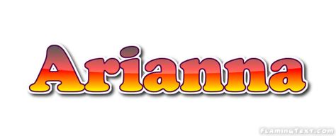 Arianna Лого Бесплатный инструмент для дизайна имени от Flaming Text