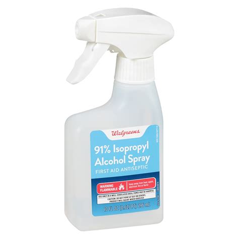 Walgreens Isopropyl Alcohol 91 Spray First Aid Antiseptic Walgreens