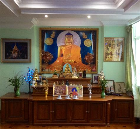 Buddhist Altar In A Traditional Burmese Home Buddha Buddhism Yangon