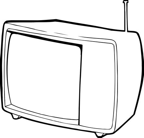 Free Television Clipart Black And White Download Free Television