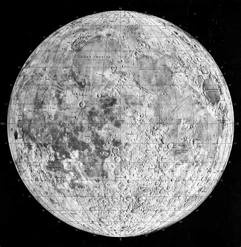 Detailed Map Of The Moon