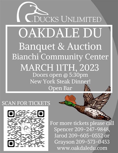 Oakdale Du Banquet And Auction Sold Out Sat Mar 11 2023
