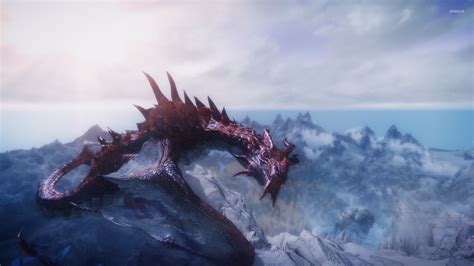 Skyrim Dragon Wallpaper 67 Images