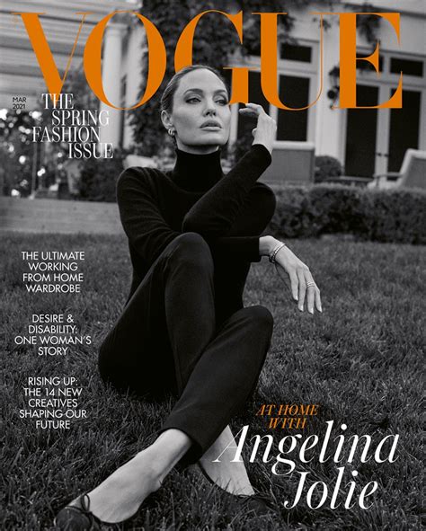 Angelina Jolie Embraces Neutrals For Vogue UK March 2021