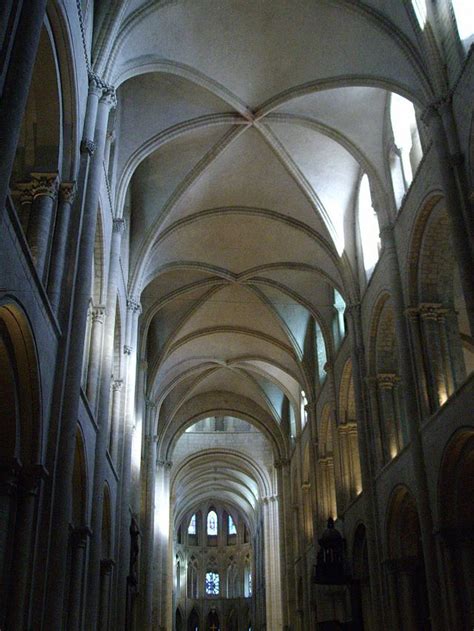The Sexpartite Ribbed Vault At Saint Etienne Caen Romanesque Art