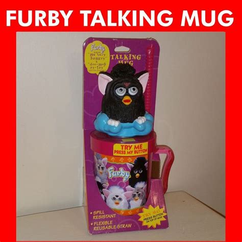 Super Rare Furby Talking Kids Mug Original 1998 Limited Edition New
