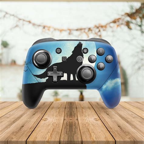 Wolf Pro Controller Skin Custom Pro Controller Decal Night Etsy
