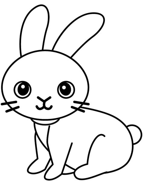 Small Rabbit Coloring Page Coloring Pages