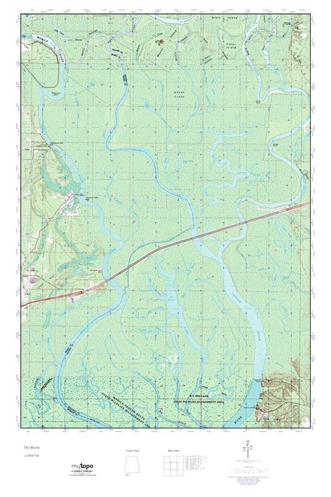 Mytopo The Basin Alabama Usgs Quad Topo Map