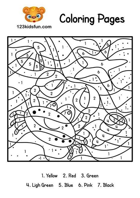 Spanish Coloring Worksheet By Numbers