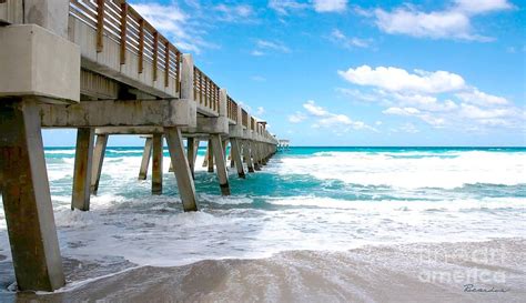 Juno Beach Pier Florida Seascape B1 By Ricardos Creations Juno Beach